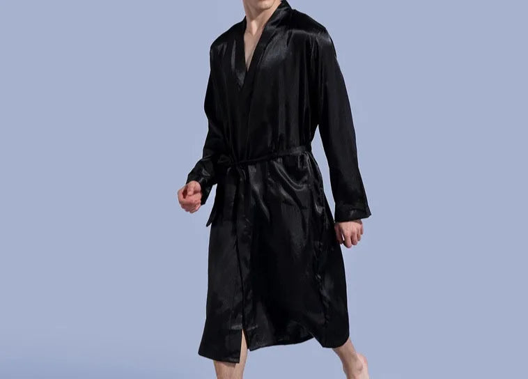 Personalized Groom and Bride Satin Robes Valentines Day Gift Robes for Couple Matching Custom Robes for Wedding Men and Women
