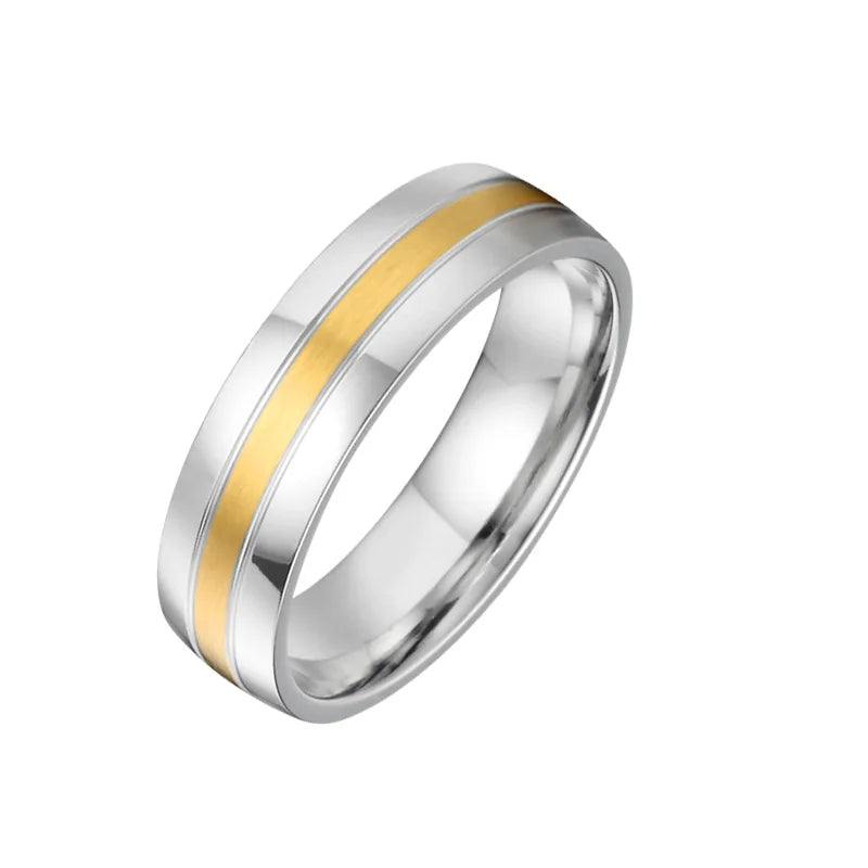 Factory OEM/ODM Custom love Alliance Wedding Rings Set for Couples Men's and Women's Stainless Steel Ring Marriage Anniversary