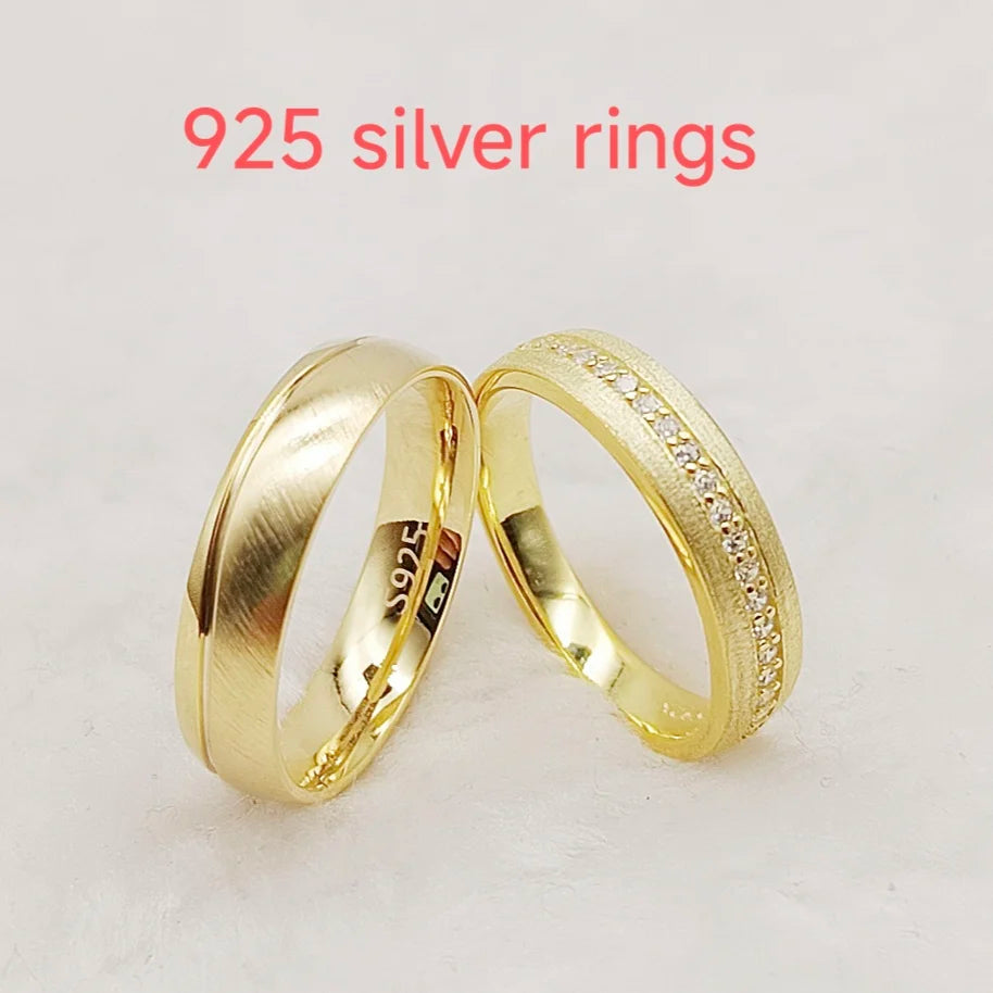 Eternal CZ Diamond Statement Wedding Bands Love Unbroken Circle Couple Rings Titanium for Perfect Anniversary Gift Wife Husband