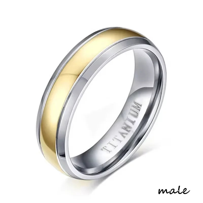 Fashion Couple Rings Exquisite Rhinestones Zirconia Rings Men Stainless Steel Ring Wedding Anniversary Jewelry Gifts Wholesale