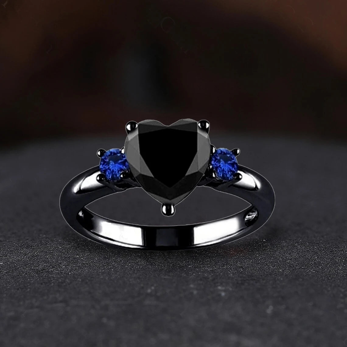 Charm Couple Rings Men Stainless Steel Celtic Dragon Ring Black Zircon Women's Wedding Band Rings Set Valentine's Day Jewelry
