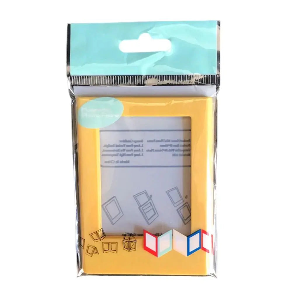 1PC 3-Inch Photo Frame Magnet Frame Polaroid Photo Mini Acrylic Magnetic Picture Frames Transparent Acrylic Card Display Stand