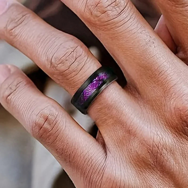 Sweet romantic love heart ring for women, men dragon pattern stainless steel couple jewelry wholesale