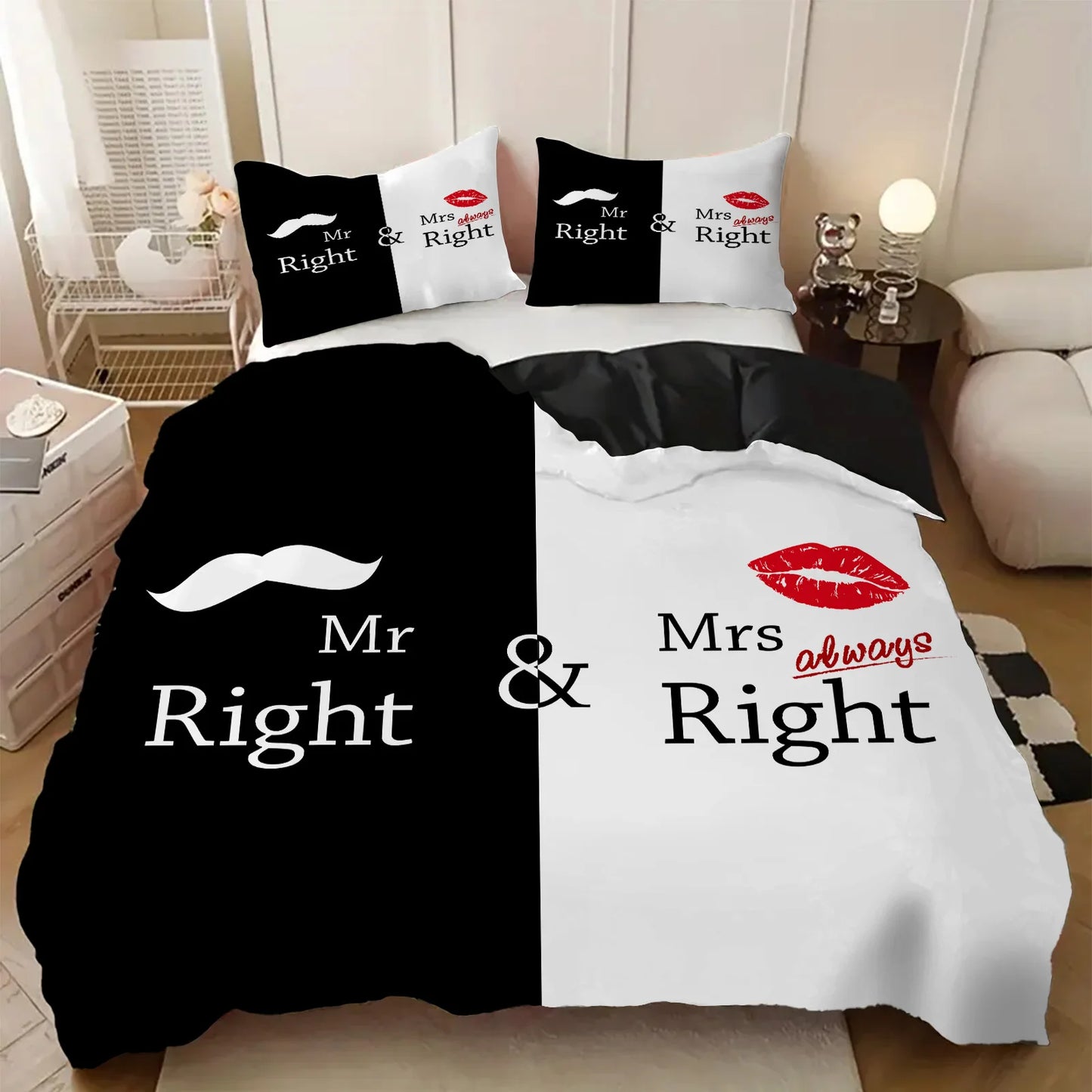 King Queen's Crown 3D Printed Quilt cover All season Soft Bedding Cover Pillowcase Luxury Home Textiles Duvet Cover sets