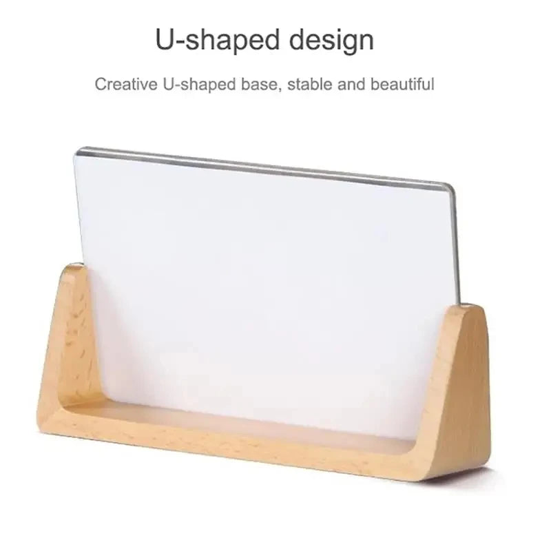 Acrylic Photo Frame Wooden Photos Frame Nordic Photo Frame For Wedding Photo Picture Frame Desktop Office Photo Decor