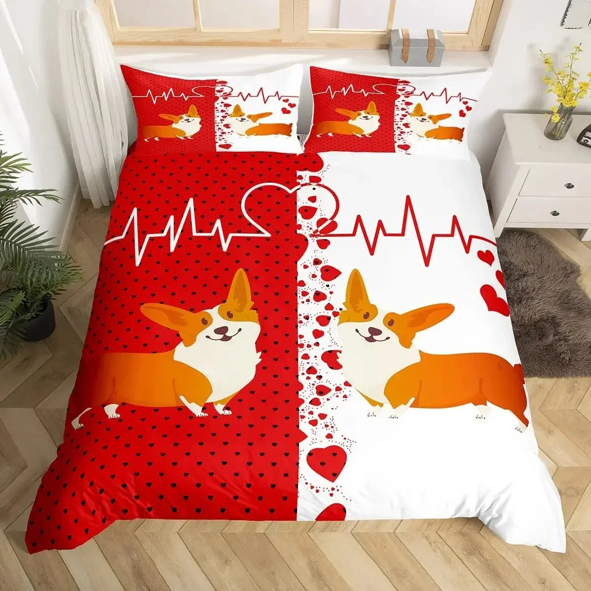 Couples Modern Duvet Cover Queen 220x240 260x240 Crown Bedding Set Black White Bed Cover For Double Bed 2 sp Adult Bedroom Set
