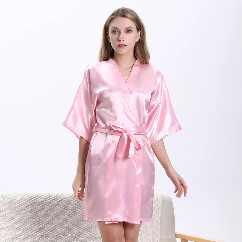 King And Queen Satin Robes Set Couple Couples Robes Mr. And Mrs. Kimono for Bride Kimonos Mr and Mrs Personalized Robes