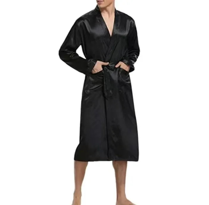 King And Queen Satin Robes Set Couple Couples Robes Mr. And Mrs. Kimono for Bride Kimonos Mr and Mrs Personalized Robes