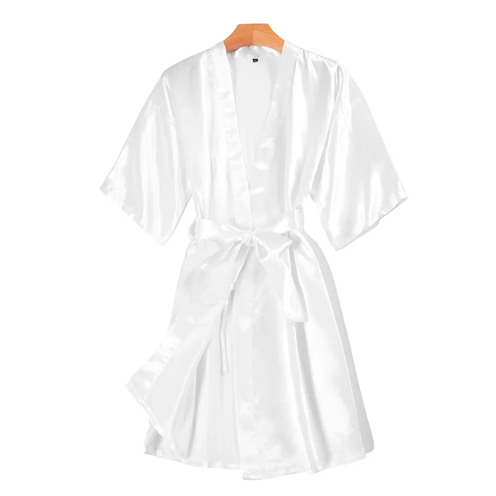 King And Queen Satin Robes Set Couple Couples Robes Mr. And Mrs. Kimono for Bride Kimonos Mr and Mrs Personalized Robes