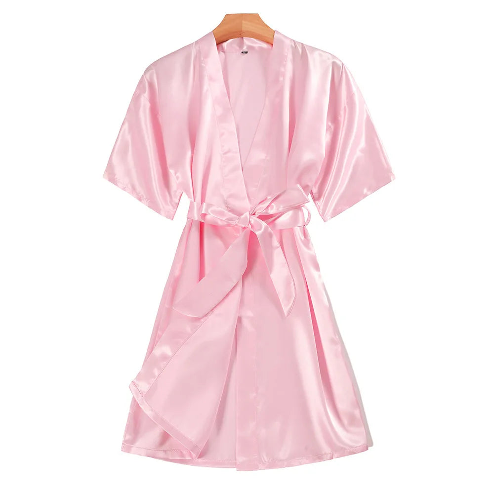 King And Queen Satin Robes Set Couple Couples Robes Mr. And Mrs. Kimono for Bride Kimonos Mr and Mrs Personalized Robes