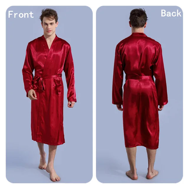 King And Queen Satin Robes Set Couple Couples Robes Mr. And Mrs. Kimono for Bride Kimonos Mr and Mrs Personalized Robes