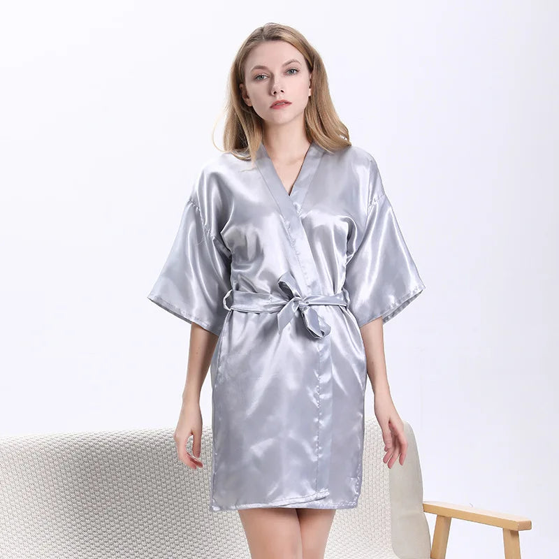 King And Queen Satin Robes Set Couple Couples Robes Mr. And Mrs. Kimono for Bride Kimonos Mr and Mrs Personalized Robes