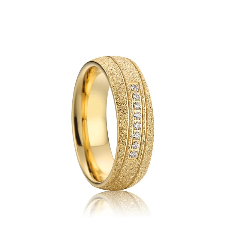 316l Stainless Steel African Jewelry en Lovers Alliance Anniversary Marriage Wedding Rings Couple Sets for Men and Women