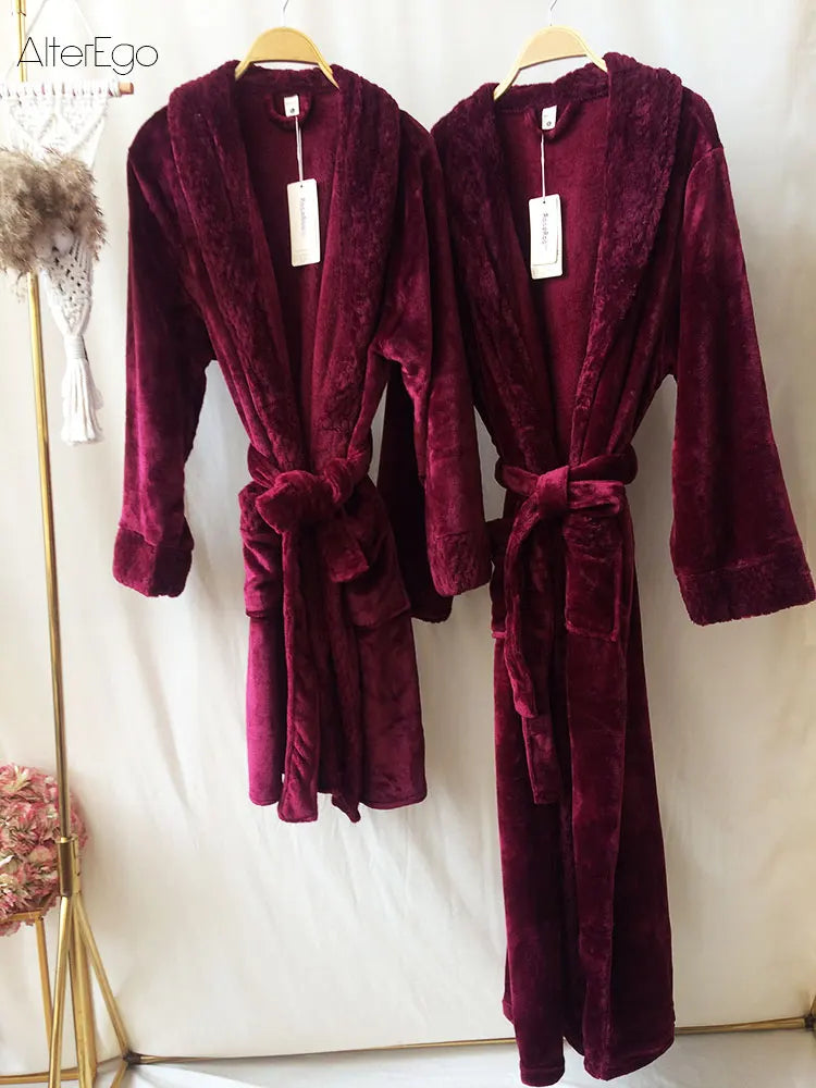 Custom Couple Bathrobe Personalized Wedding Bathrobe Flannel Anniversary King Queen Robes Honeymoon Mr Gift Bride And Groom Gift