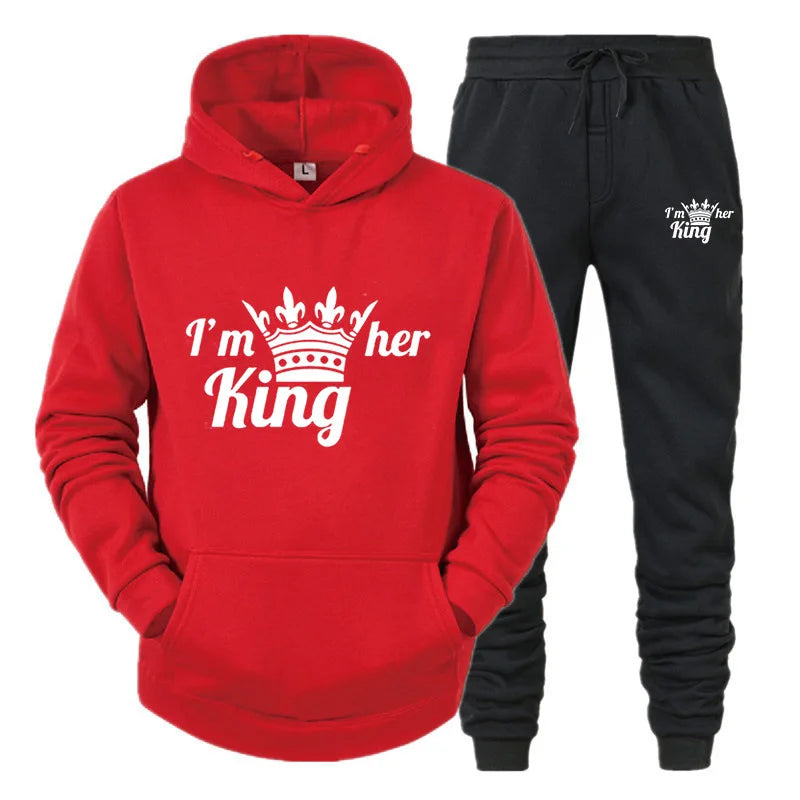 New Male Hoodie+Pants 2Pcs Jogging Sports Suit Casual Tracksuit Men Hooded Sweatshirt Outfit Spring Autumn Mens Sets Sportswear