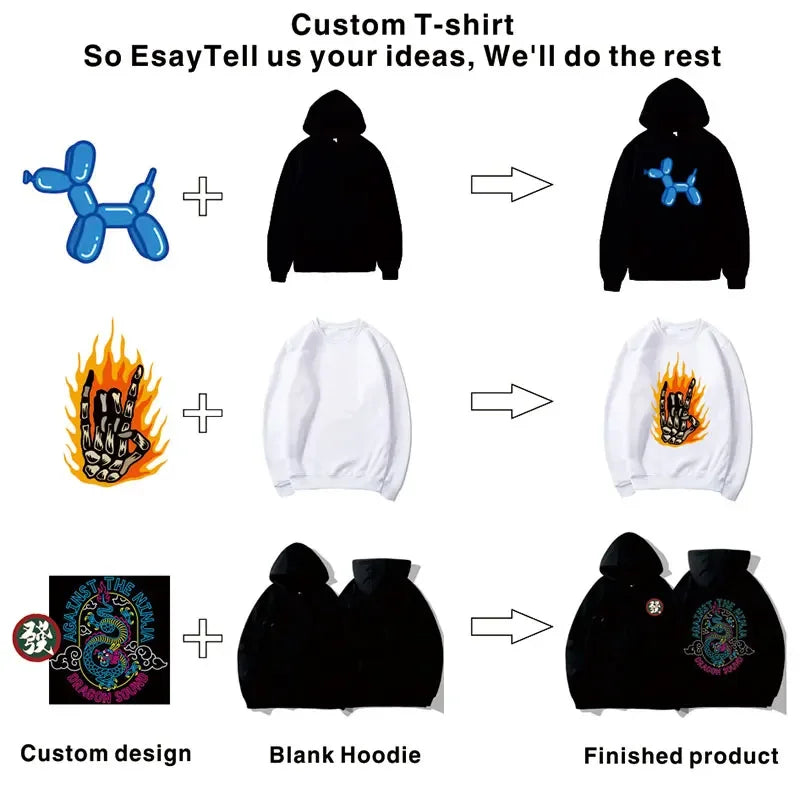 Cute Cartoon Dinosaur Pullover Couple Spring Hooded Women Men Fashion All-Match Hoodie Clothing Female Personality Streetwear