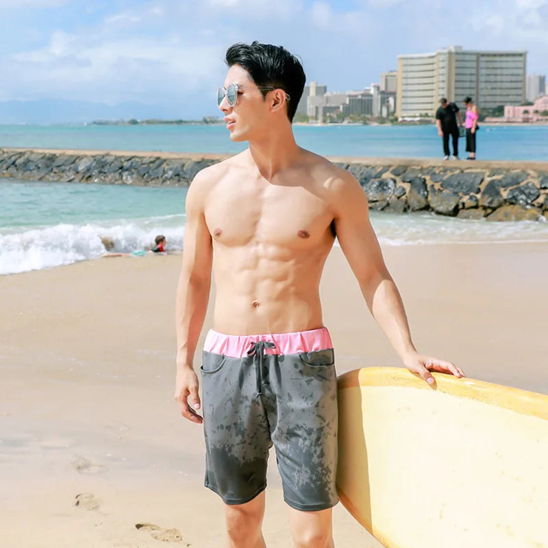 2pcs/set Long Sleeve Sun UV Protection Performance Fit Compression Men's Rash Guard Shirts Swim Workout Clothes Swimsuit