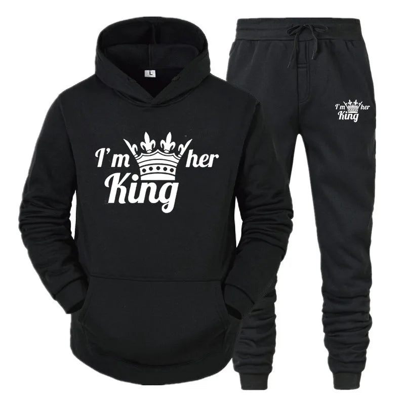 New Male Hoodie+Pants 2Pcs Jogging Sports Suit Casual Tracksuit Men Hooded Sweatshirt Outfit Spring Autumn Mens Sets Sportswear