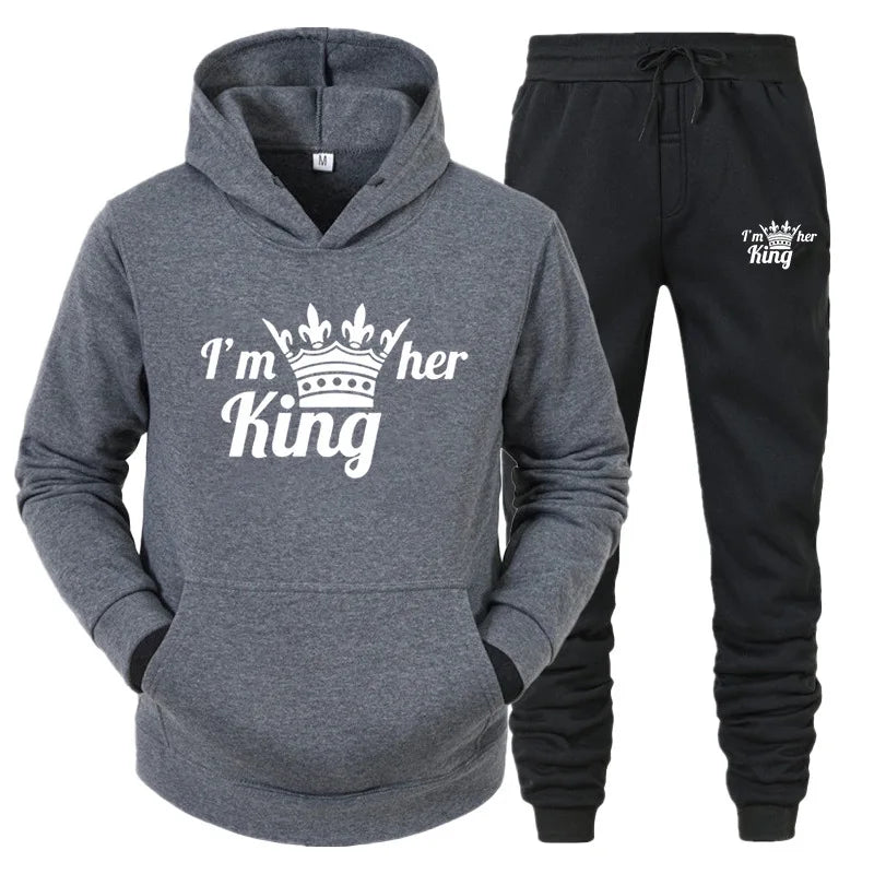New Male Hoodie+Pants 2Pcs Jogging Sports Suit Casual Tracksuit Men Hooded Sweatshirt Outfit Spring Autumn Mens Sets Sportswear