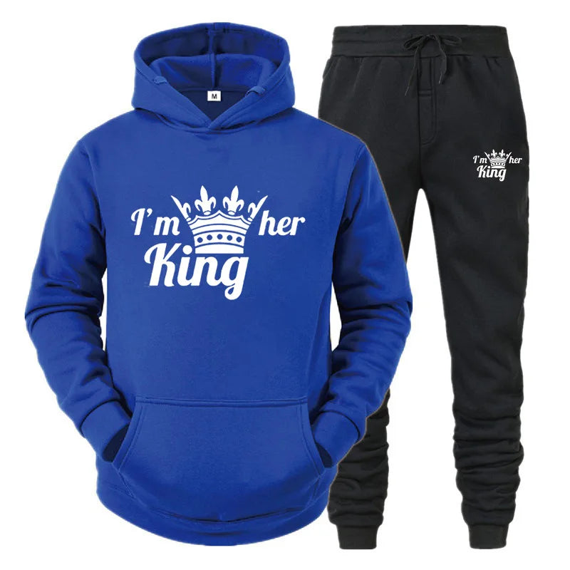 New Male Hoodie+Pants 2Pcs Jogging Sports Suit Casual Tracksuit Men Hooded Sweatshirt Outfit Spring Autumn Mens Sets Sportswear