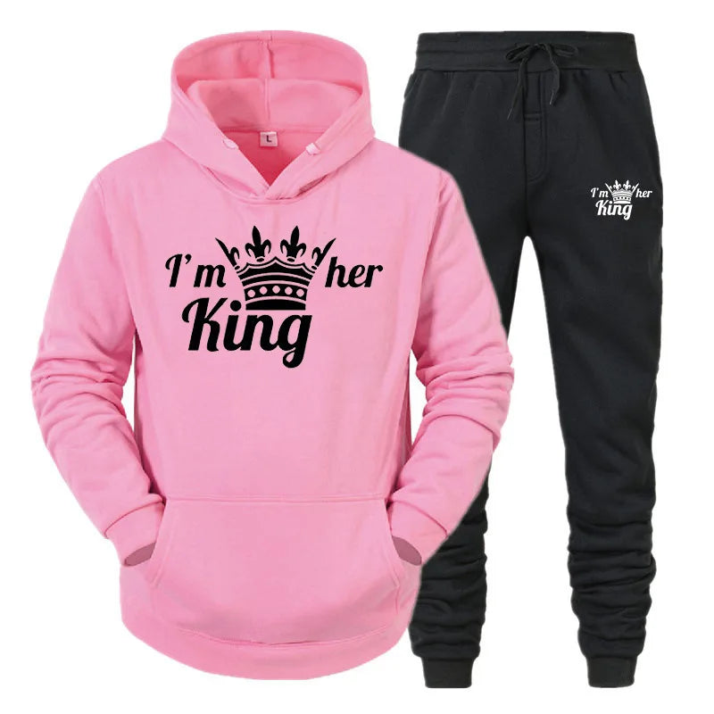 New Male Hoodie+Pants 2Pcs Jogging Sports Suit Casual Tracksuit Men Hooded Sweatshirt Outfit Spring Autumn Mens Sets Sportswear