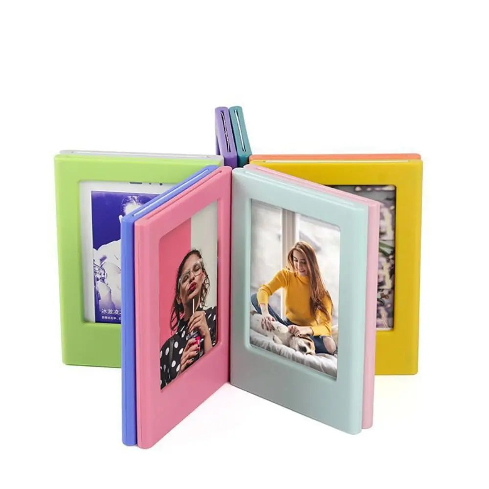 1PC 3-Inch Photo Frame Magnet Frame Polaroid Photo Mini Acrylic Magnetic Picture Frames Transparent Acrylic Card Display Stand