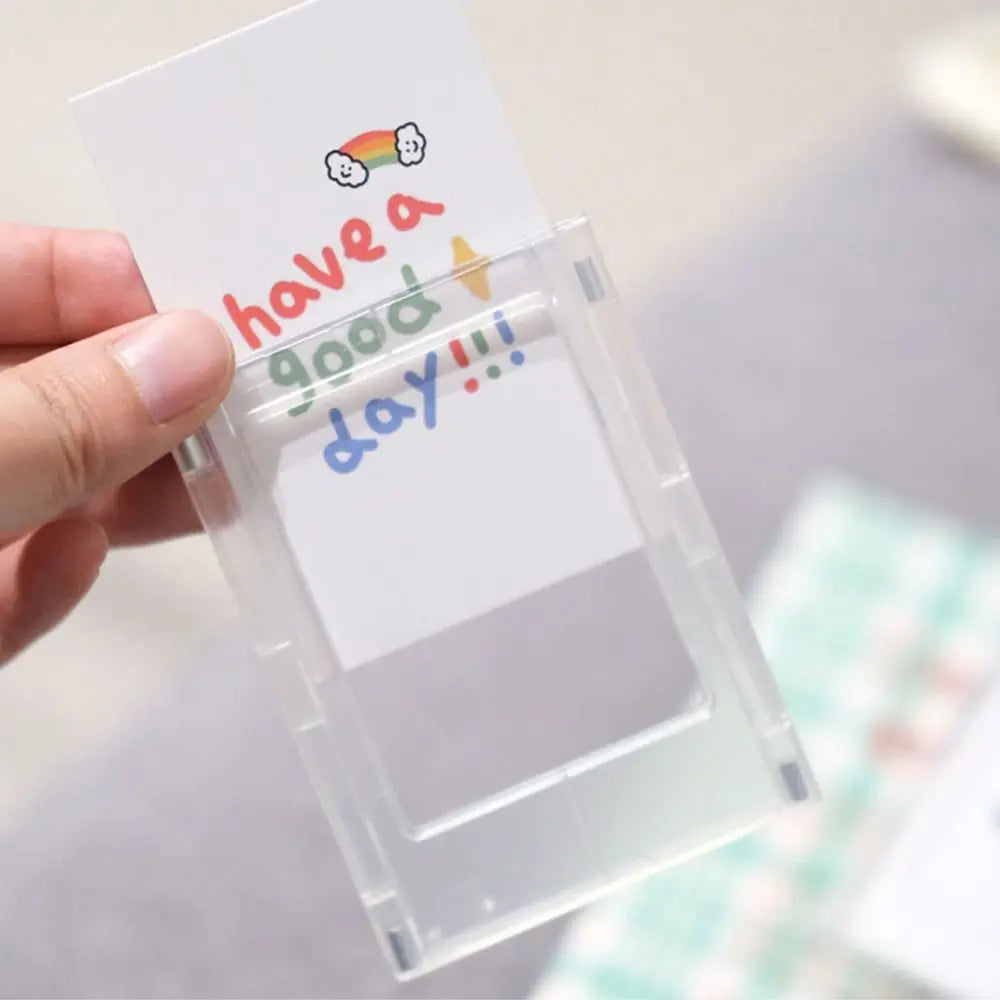 1PC 3-Inch Photo Frame Magnet Frame Polaroid Photo Mini Acrylic Magnetic Picture Frames Transparent Acrylic Card Display Stand