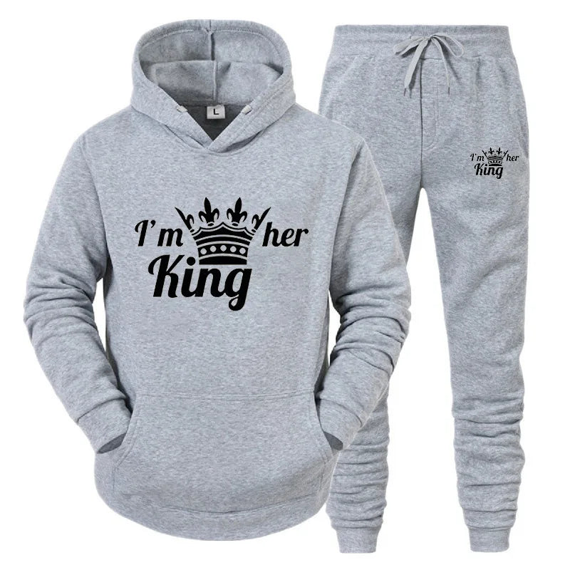 New Male Hoodie+Pants 2Pcs Jogging Sports Suit Casual Tracksuit Men Hooded Sweatshirt Outfit Spring Autumn Mens Sets Sportswear