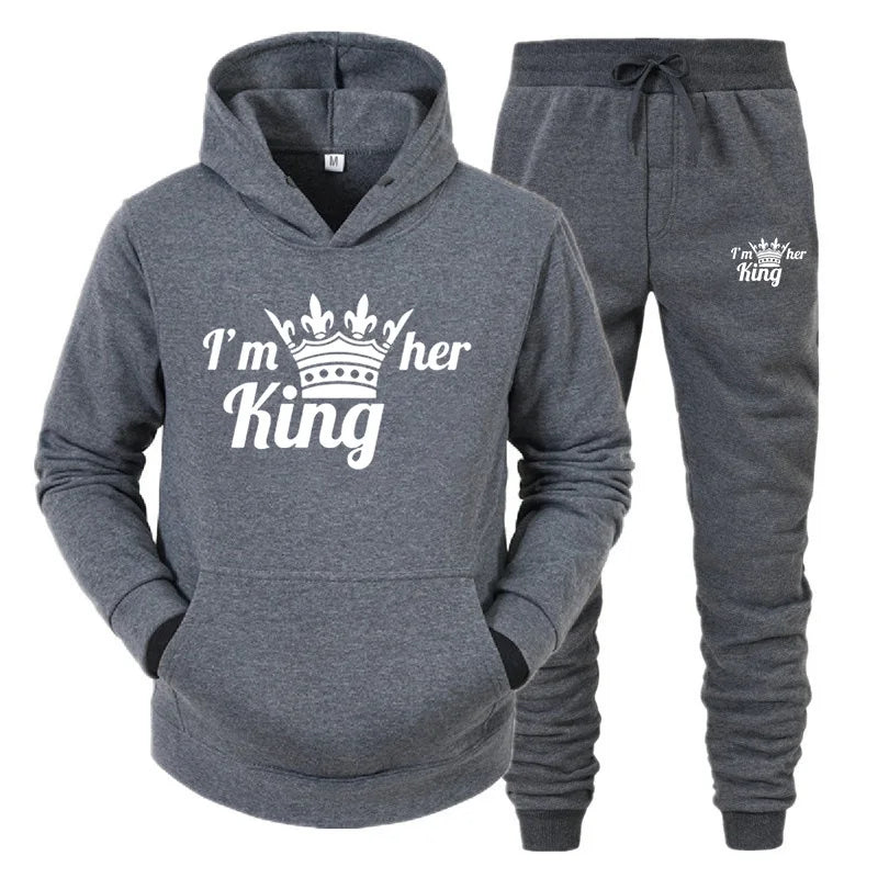 New Male Hoodie+Pants 2Pcs Jogging Sports Suit Casual Tracksuit Men Hooded Sweatshirt Outfit Spring Autumn Mens Sets Sportswear
