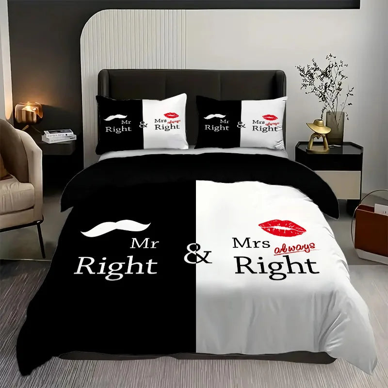 King Queen's Crown 3D Printed Quilt cover All season Soft Bedding Cover Pillowcase Luxury Home Textiles Duvet Cover sets