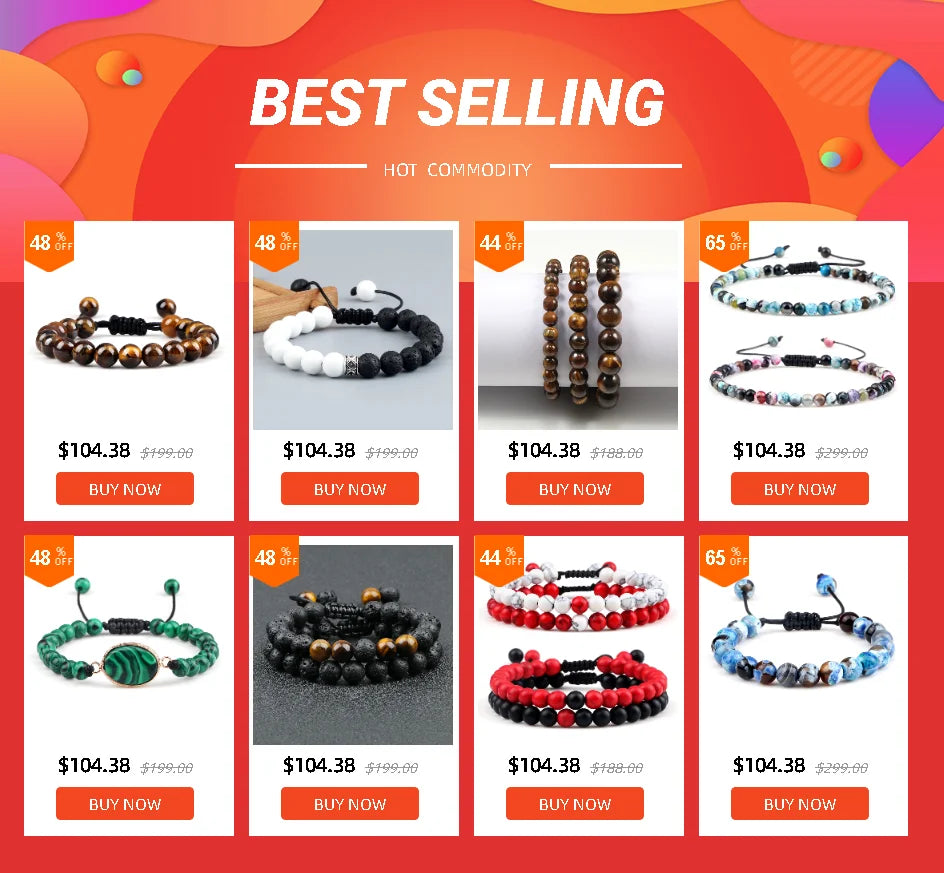 Hot Couple Yin Yang Bracelet Set Men 8mm Natural Stone Heart shape Magnet Love Braclet for Women Friendship Fashion Jewelry Gift
