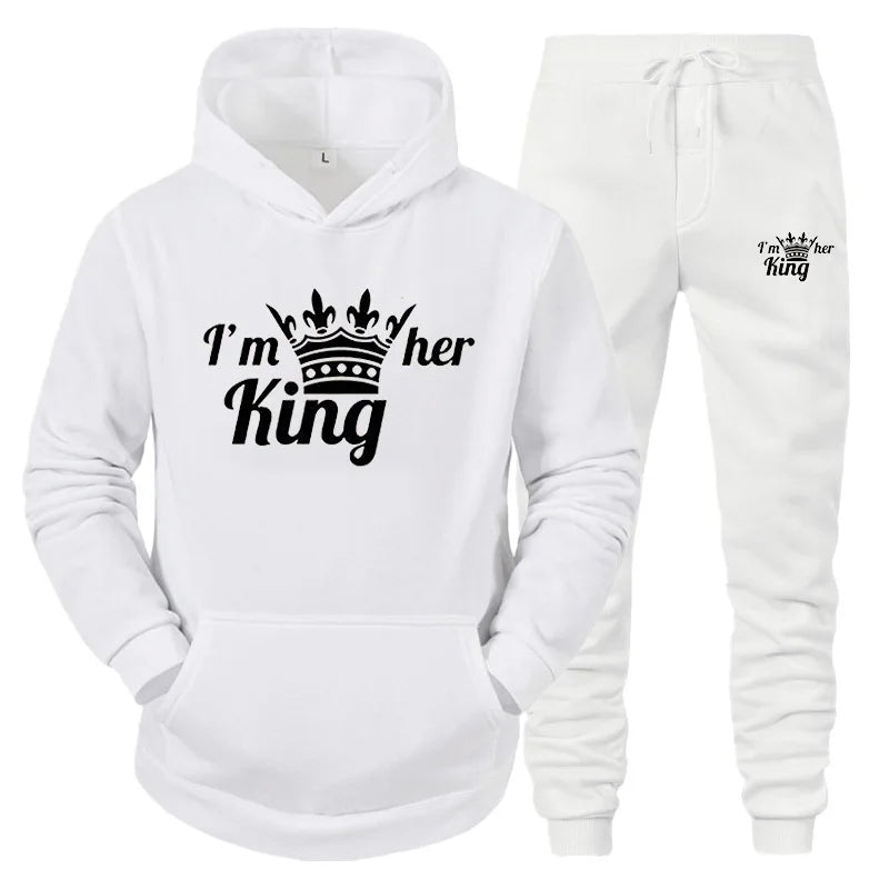 New Male Hoodie+Pants 2Pcs Jogging Sports Suit Casual Tracksuit Men Hooded Sweatshirt Outfit Spring Autumn Mens Sets Sportswear
