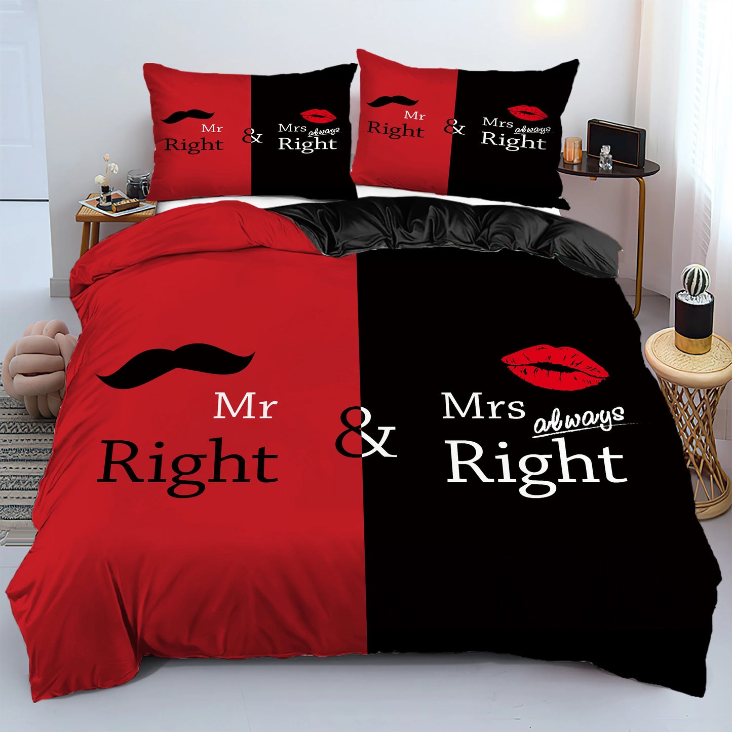 King Queen's Crown 3D Printed Quilt cover All season Soft Bedding Cover Pillowcase Luxury Home Textiles Duvet Cover sets