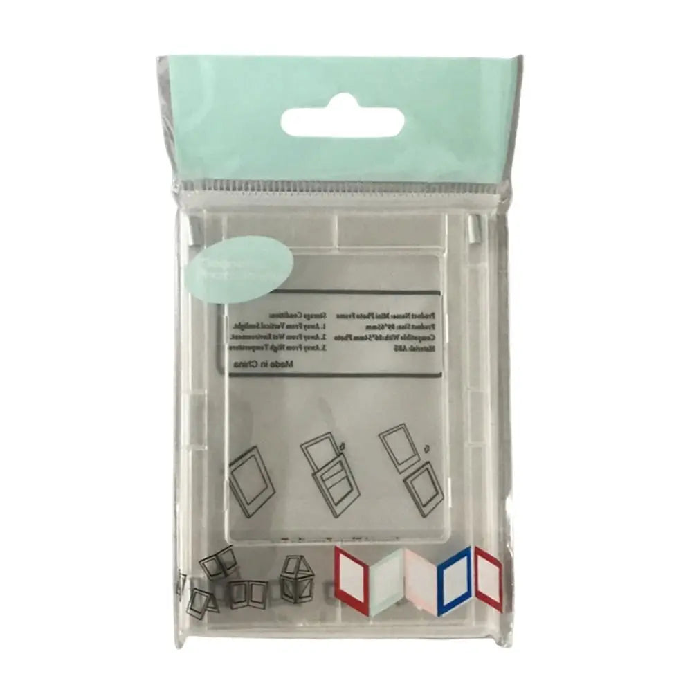 1PC 3-Inch Photo Frame Magnet Frame Polaroid Photo Mini Acrylic Magnetic Picture Frames Transparent Acrylic Card Display Stand